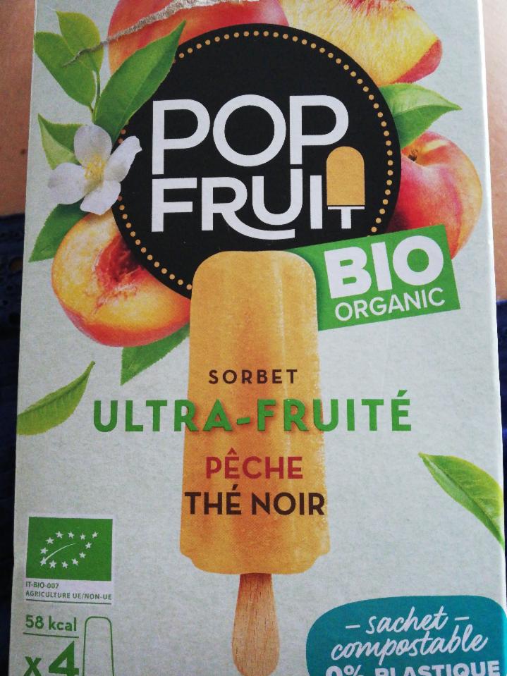 Fotografie - Bio Sorbet ultra fruité- pêche thé noir Pop Fruit