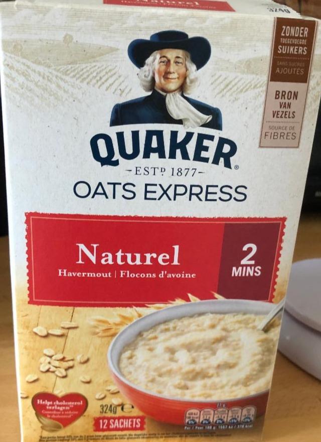 Fotografie - Oats express naturel 2 mins Quaker