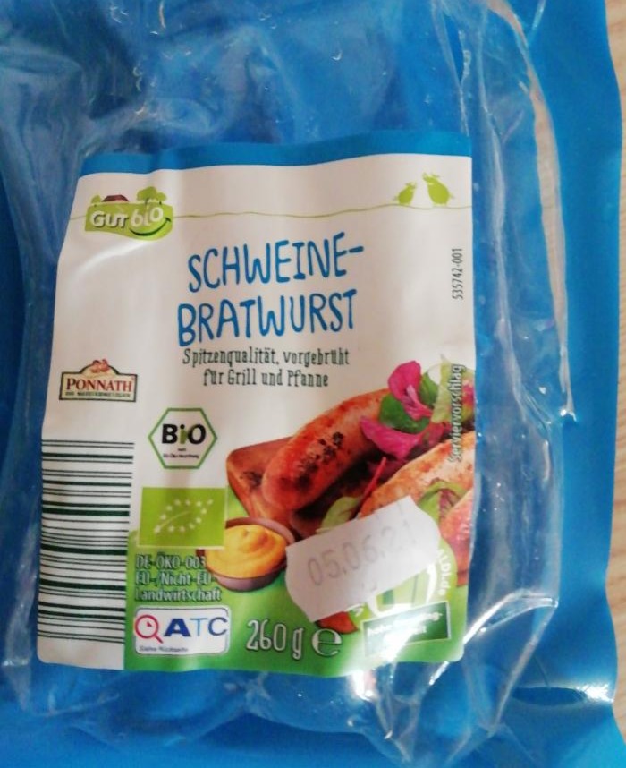 Fotografie - Gut bio Schweine Bratwurst Ponnath