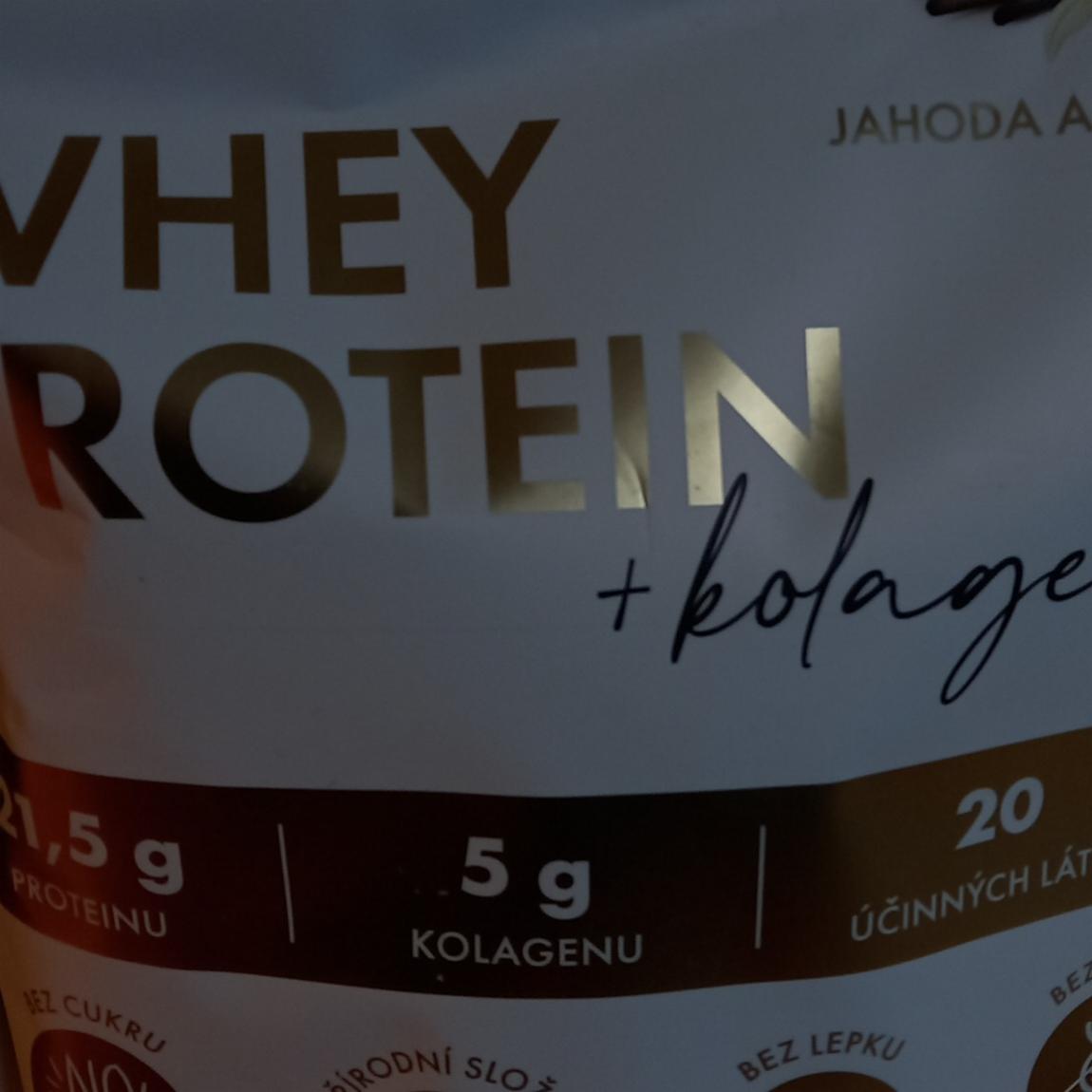 Fotografie - Whey Protein + kolagen Jahoda a Vanilka Venira