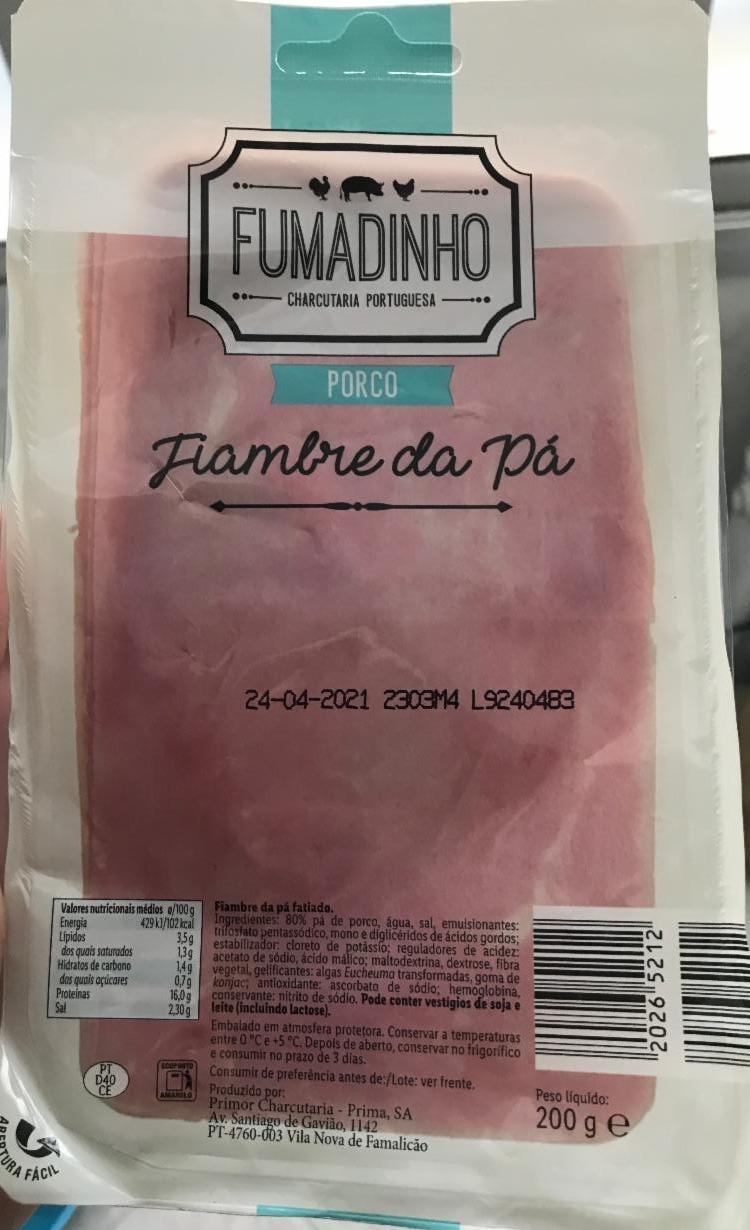 Fotografie - Fiambre da Pá Fumadinho