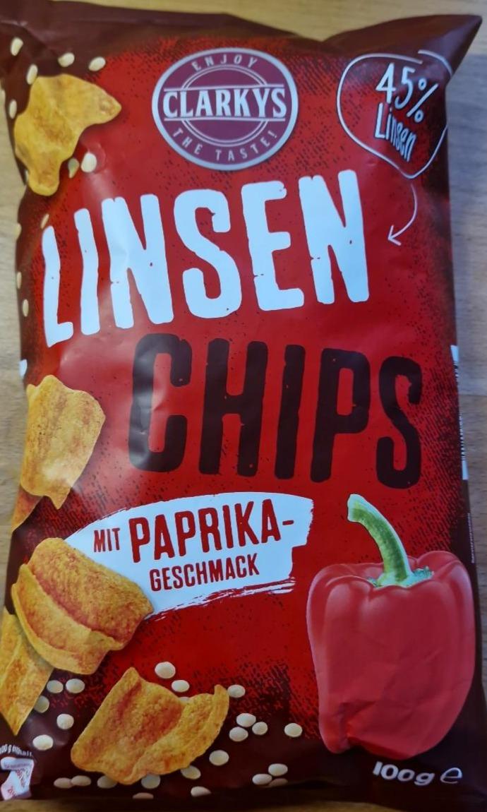 Fotografie - Linsen chips mít paprika geschmack Clarkys