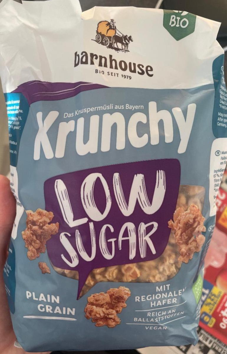 Fotografie - Bio Krunchy Low Sugar Plain Grain Barnhouse