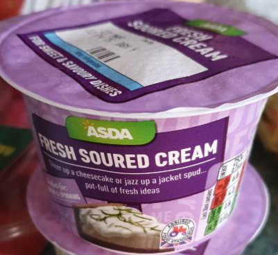 Fotografie - fresh soured cream Asda