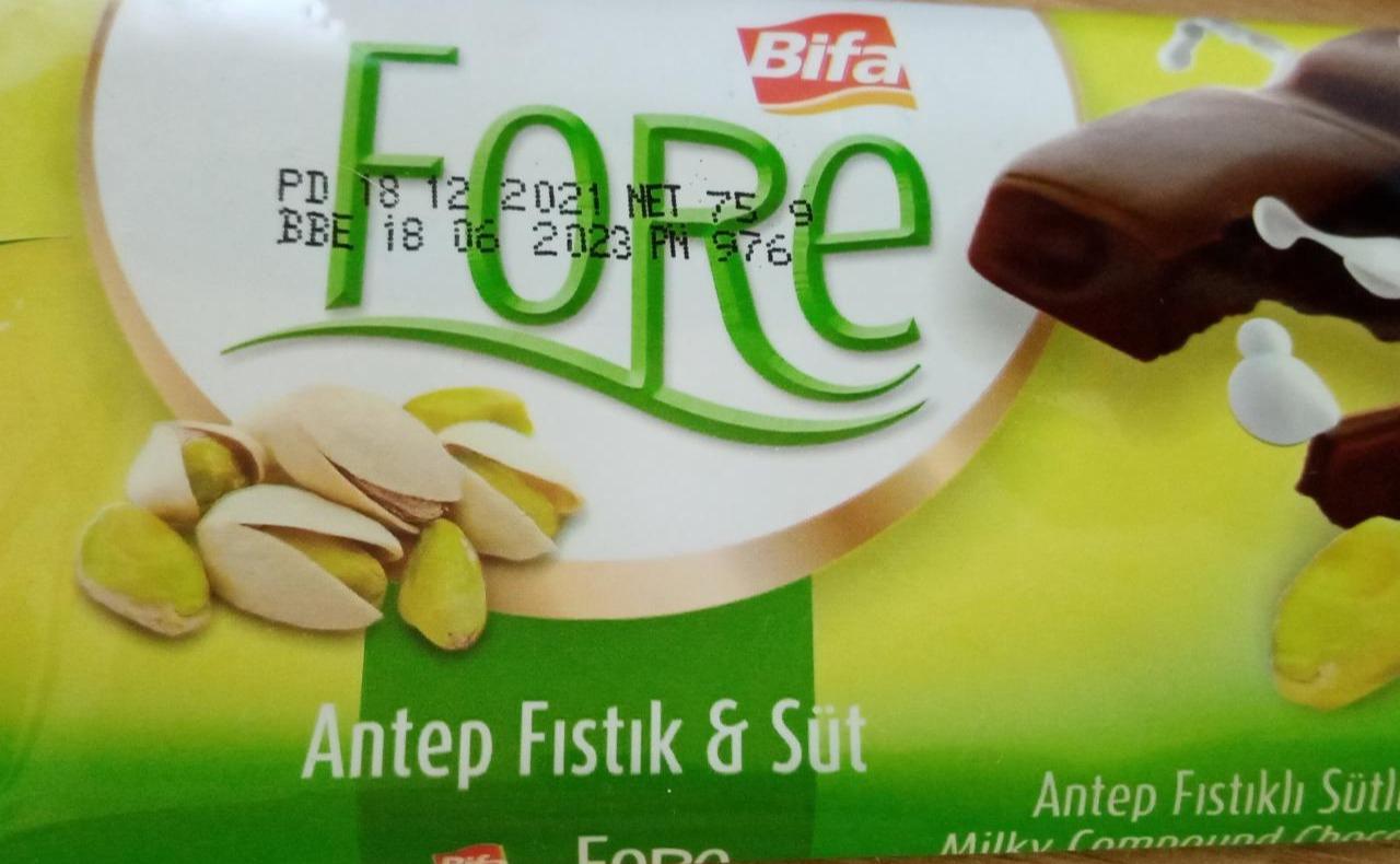 Fotografie - Fore antep fistik & süt (čokoláda) Bifa