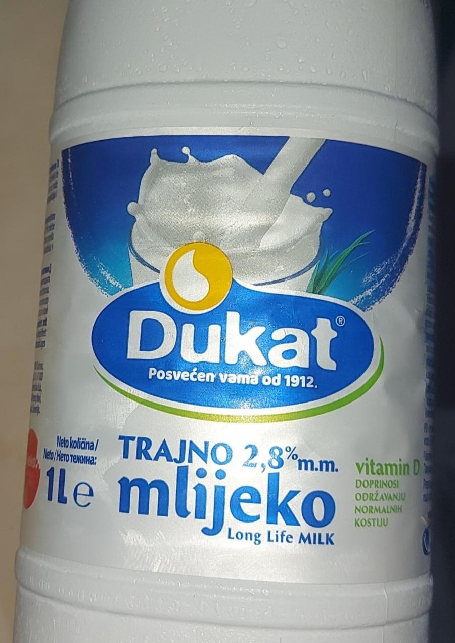 Fotografie - Trajno mlijeko vitamin D 2,8% m.m. Dukat