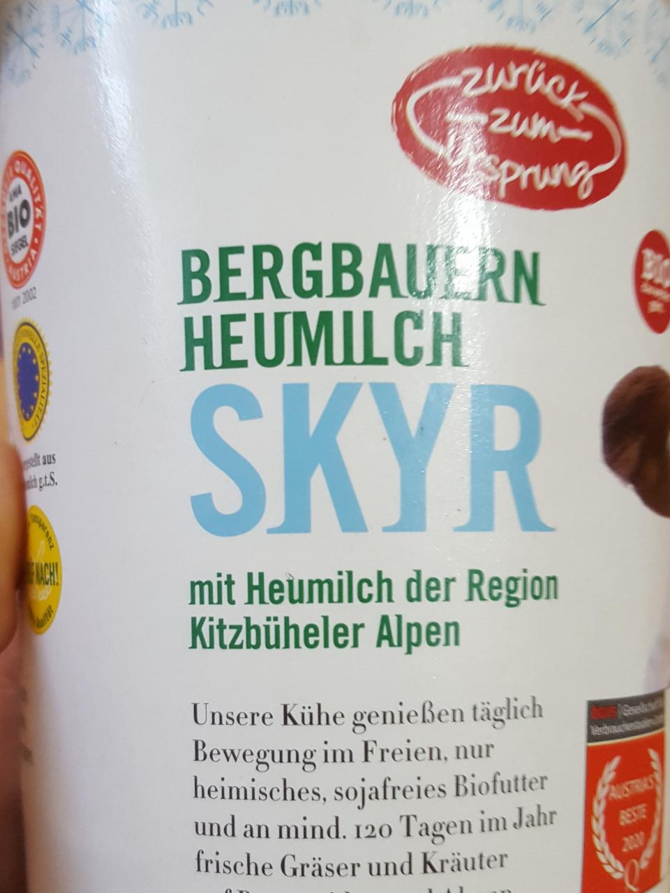 Fotografie - Bio Bergbauern Skyr Zurück zum Ursprung