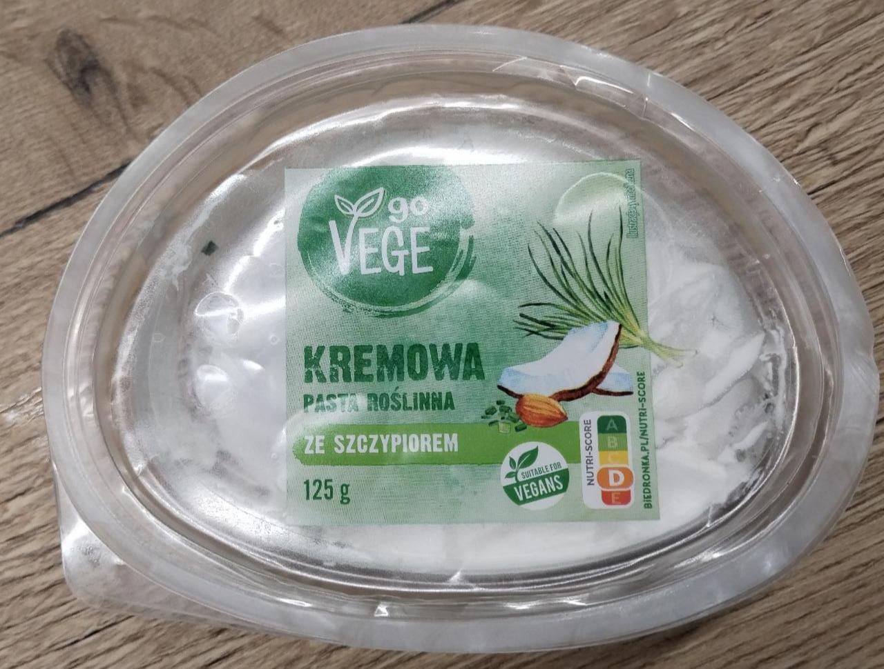 Fotografie - Pasta kremowa roślinna ze szczypiorkiem Go Vege