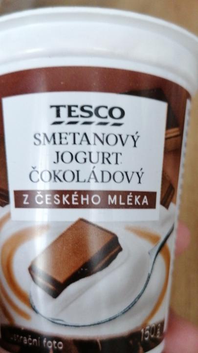 Fotografie - smetanový jogurt čokoládový Tesco