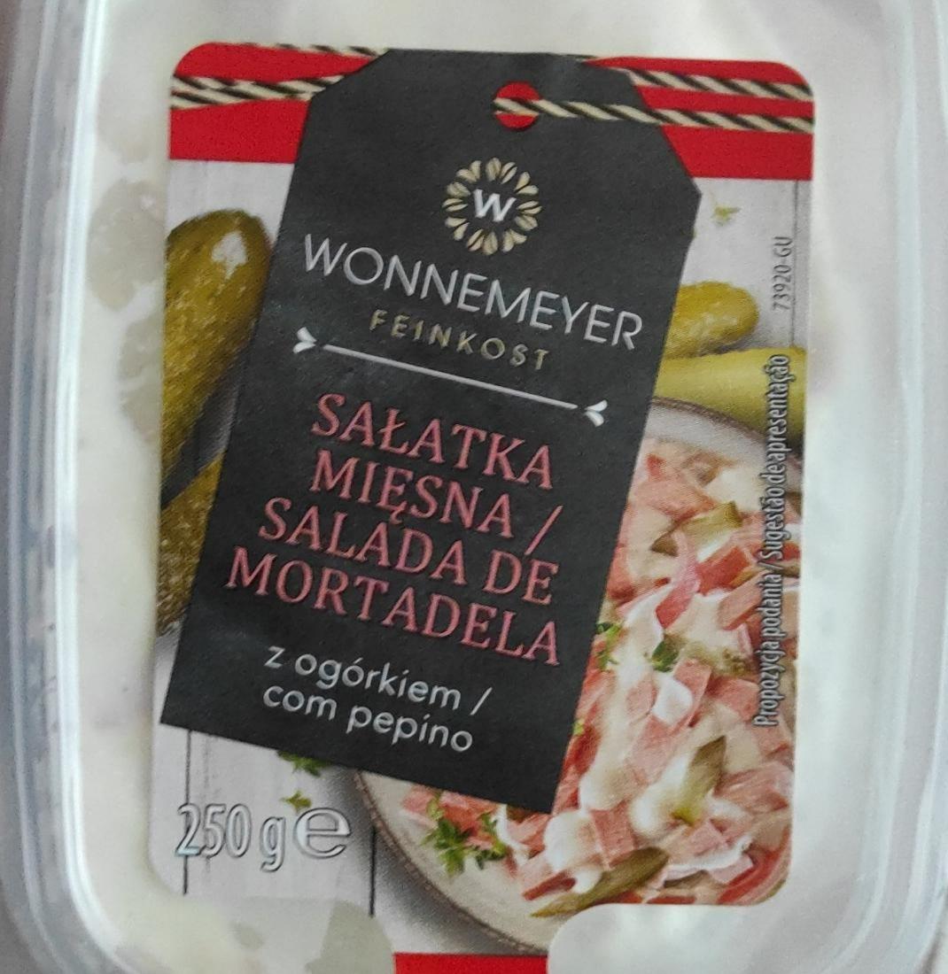 Fotografie - sałatka mięsna, sałada de mortadela z ogórkiem / com pepino Wonnemeyer