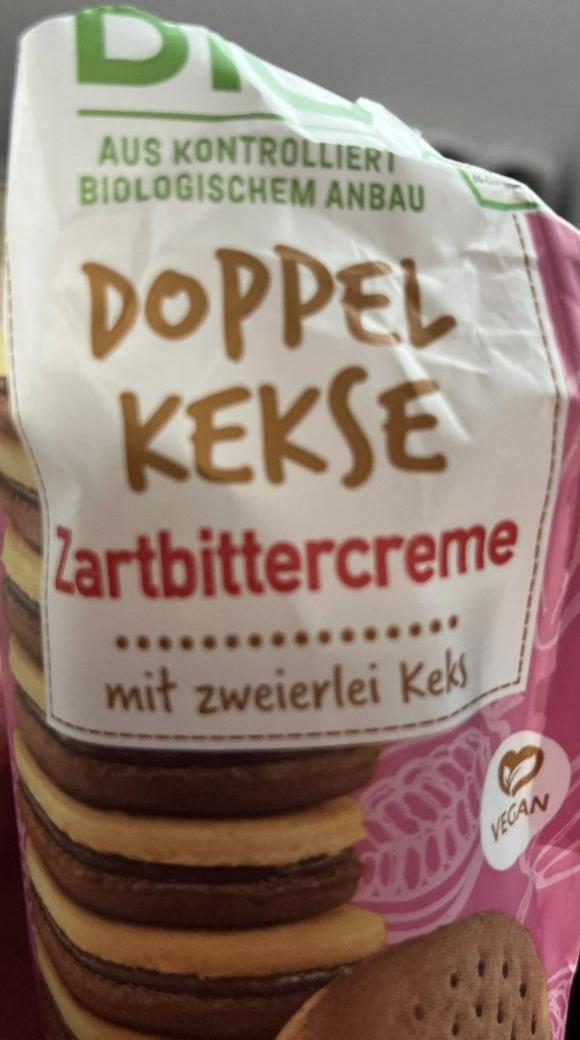 Fotografie - Doppel Kekse Zartbittercreme miw zweierler Keks EnerBio