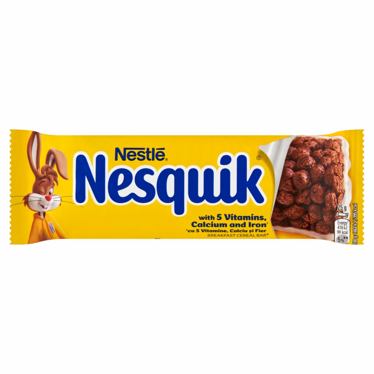 Fotografie - Nesquik breakfast cereal bar with milky base Nestlé