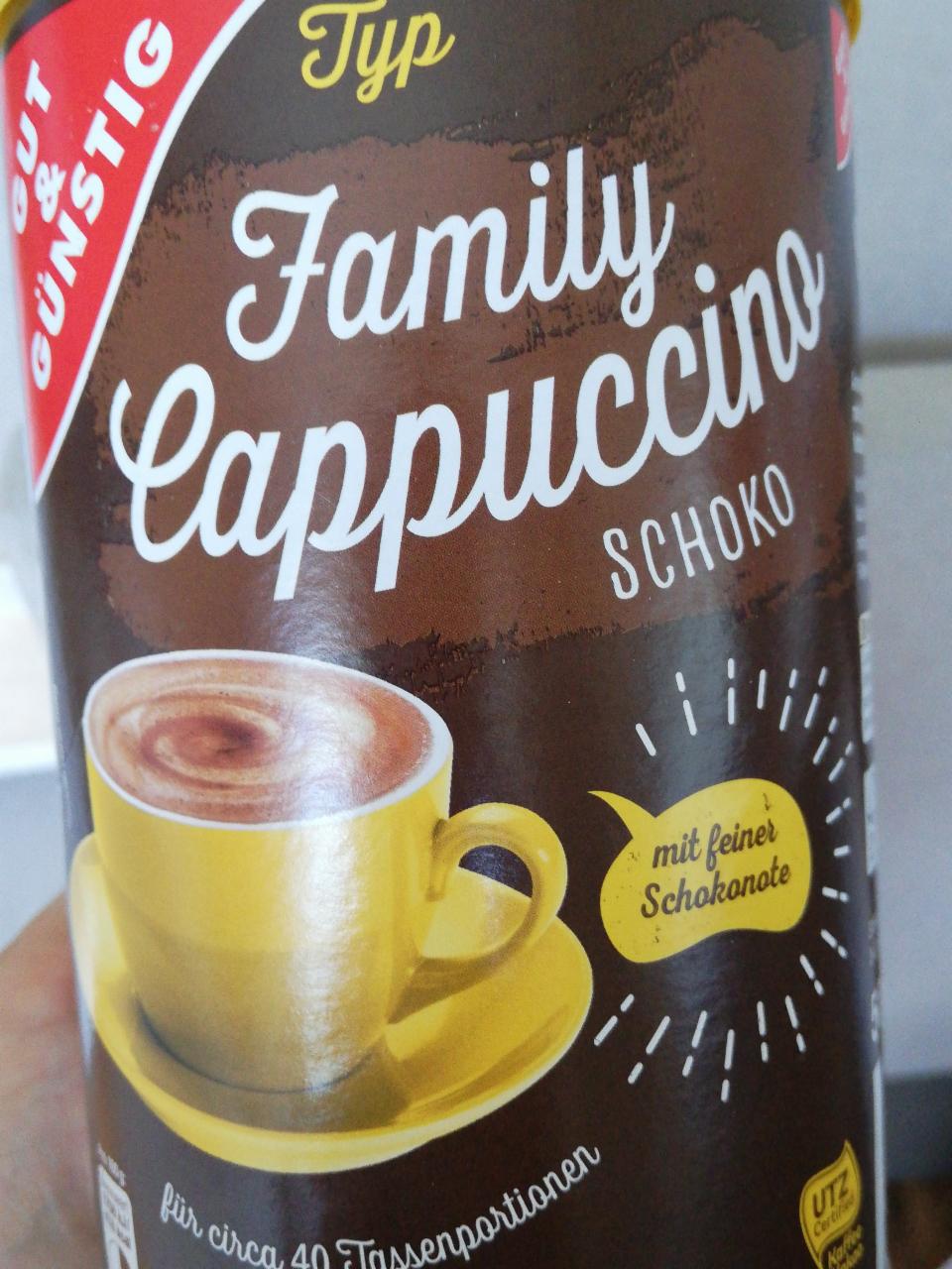 Fotografie - Cappuccino Family schoko Gut&Günstig