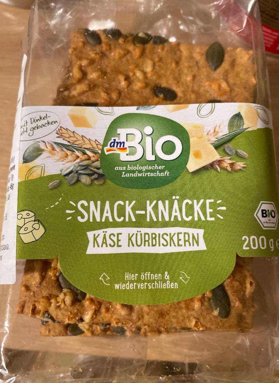 Fotografie - Snack Knäcke Käse Kürbiskern dmBio