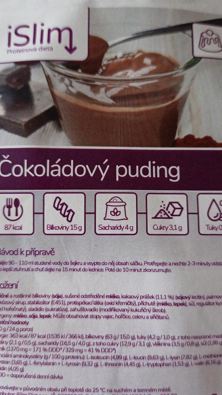 Fotografie - Čokoládový puding iSlim