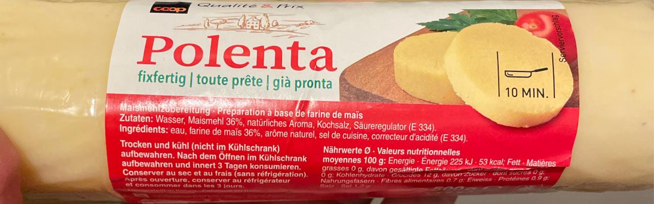 Fotografie - Polenta fixfertig Coop Qualité & Prix