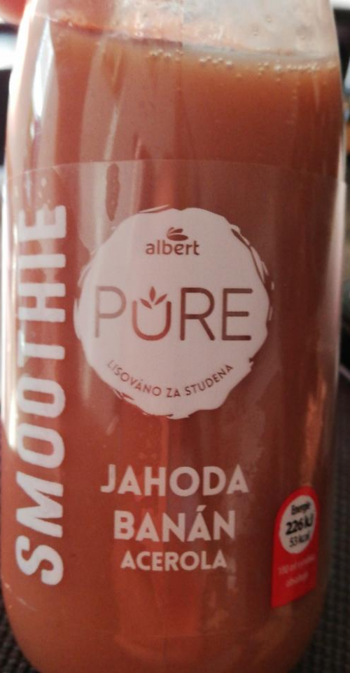 Fotografie - Pure Juicy Smoothie jahoda banán acerola Albert