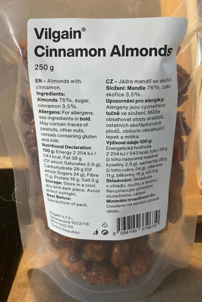 Fotografie - Cinnamon Almonds Vilgain