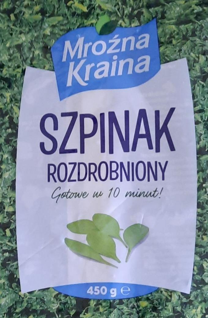 Fotografie - Szpinak rozdrobniony Mrożna kraina