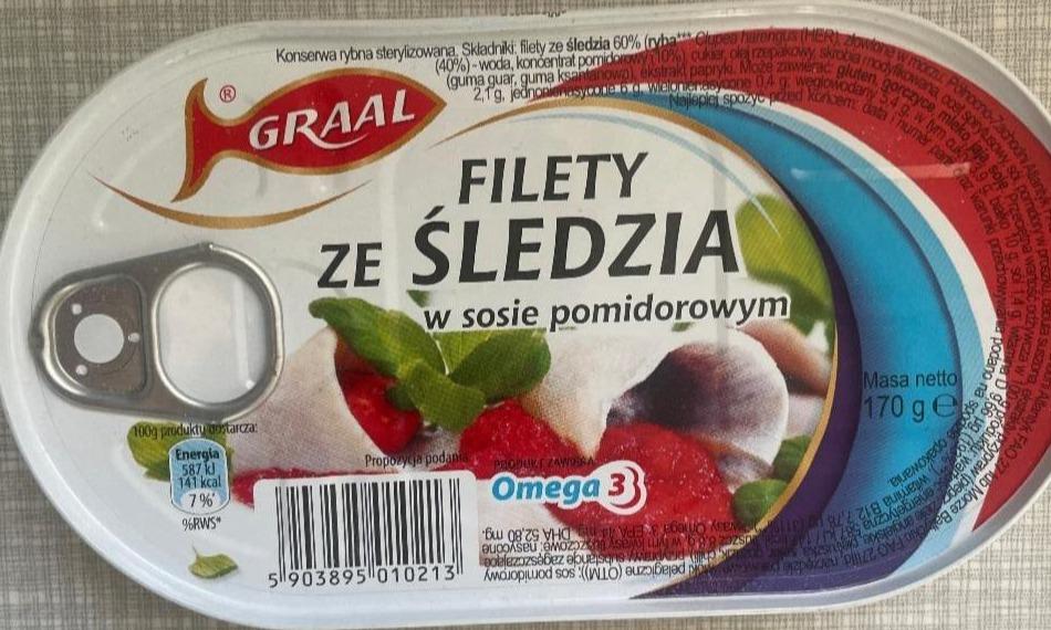 Fotografie - Filety ze śledzia w sosie pomidorowym Graal