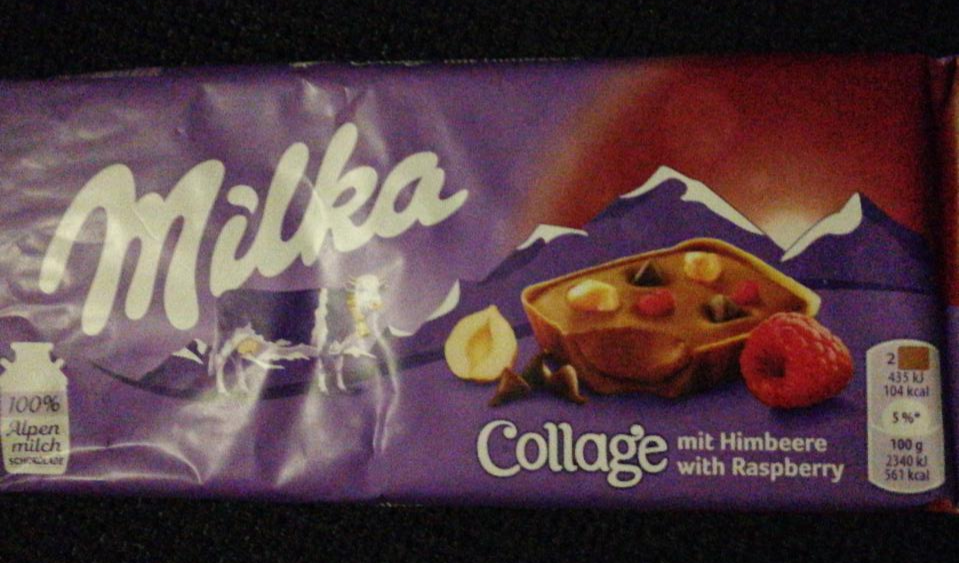 Fotografie - Milka collage raspberry