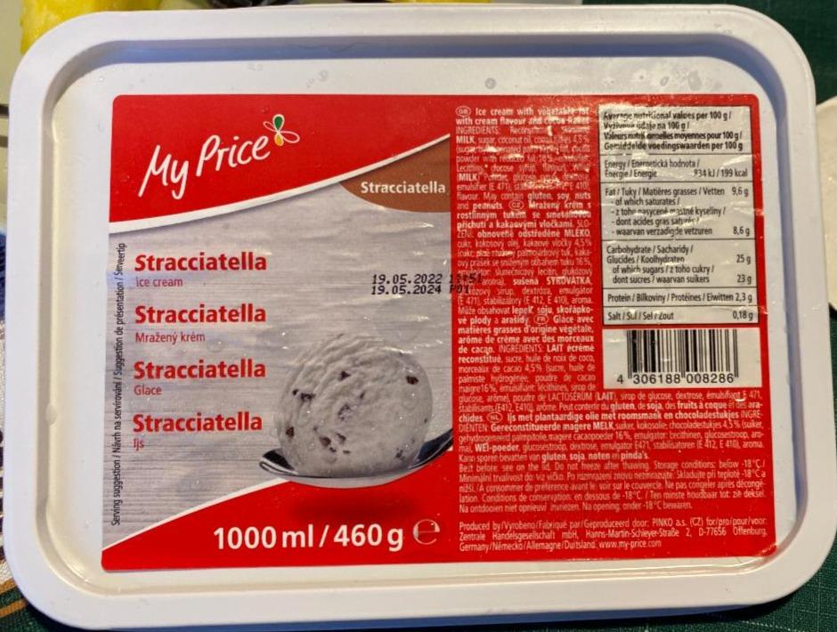 Fotografie - Mražený krém Stracciatella My Price