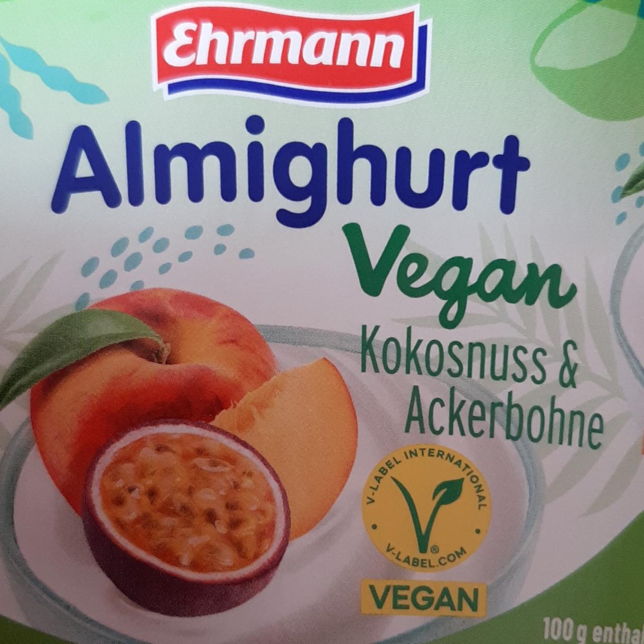 Fotografie - Almighurt vegan pfirsich-maracuja Ehrmann