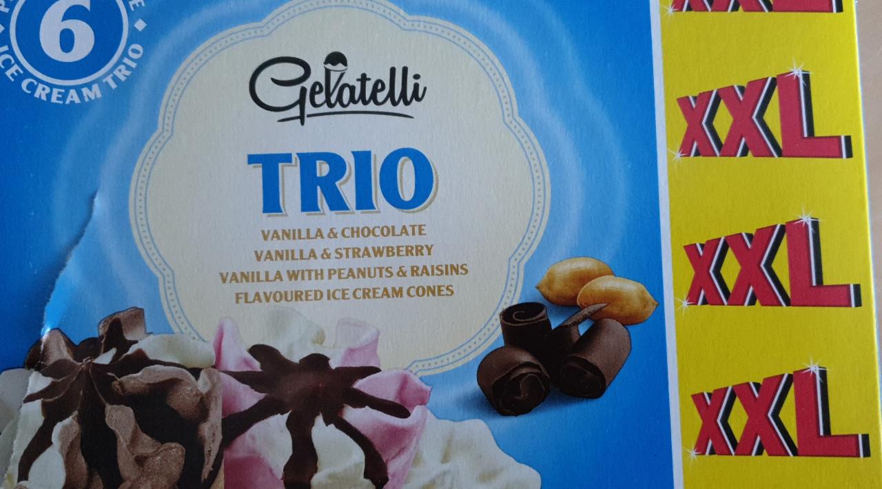 Fotografie - Trio Vanilla with Peanuts & Raisins Gelatelli