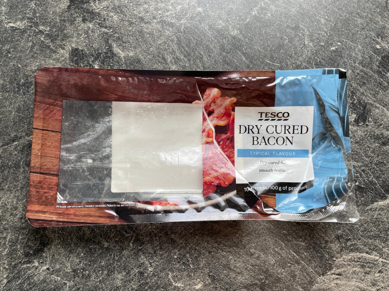 Fotografie - Tesco Dry cured bacon