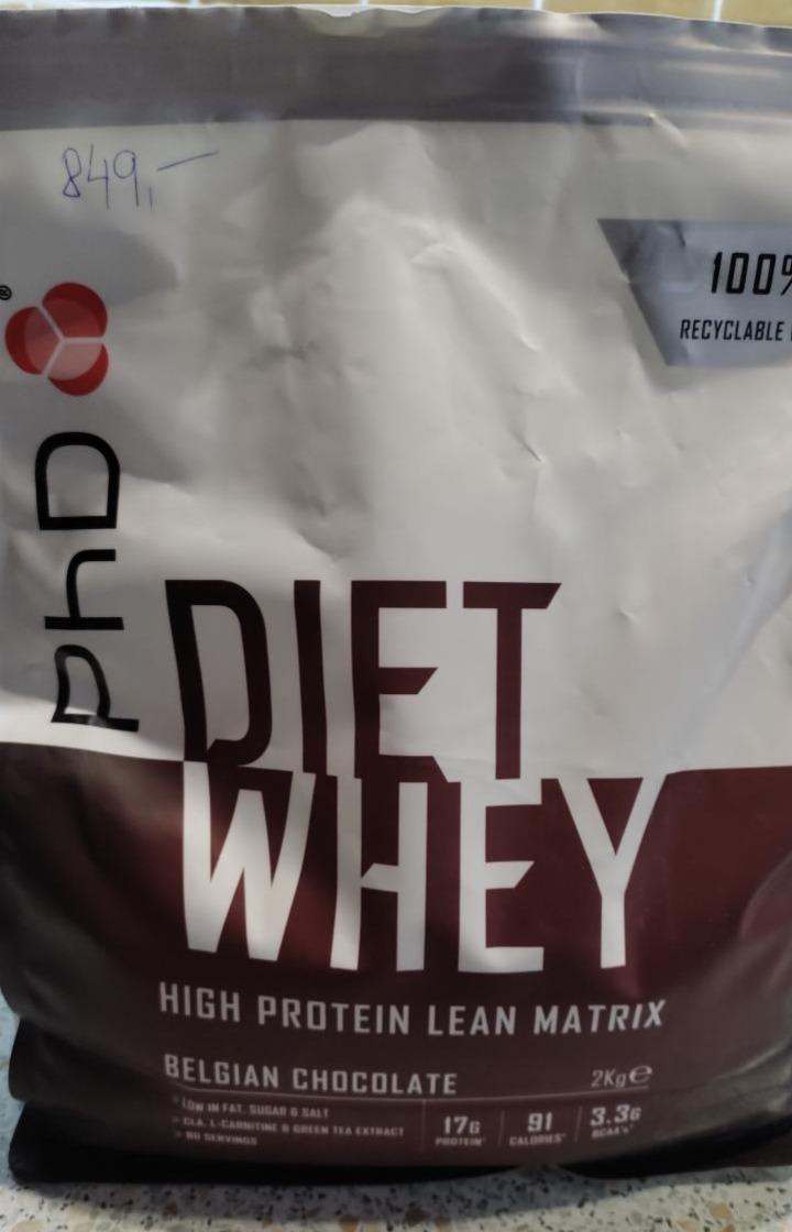 Fotografie - Diet Whey Belgian Chocolate PhD Nutrition