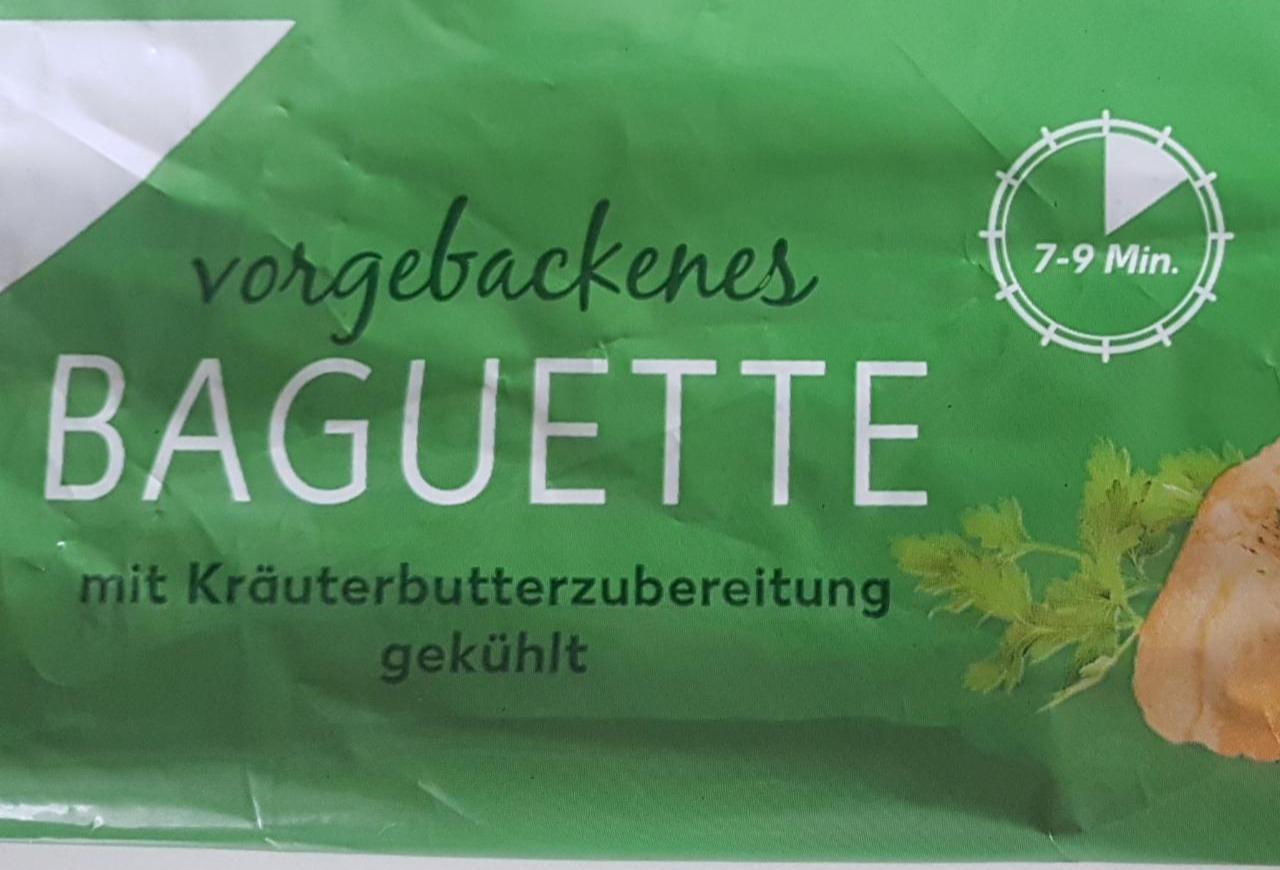 Fotografie - Vorgebackenes Baguette mit Kräuterbutterzubereitung K-Classic