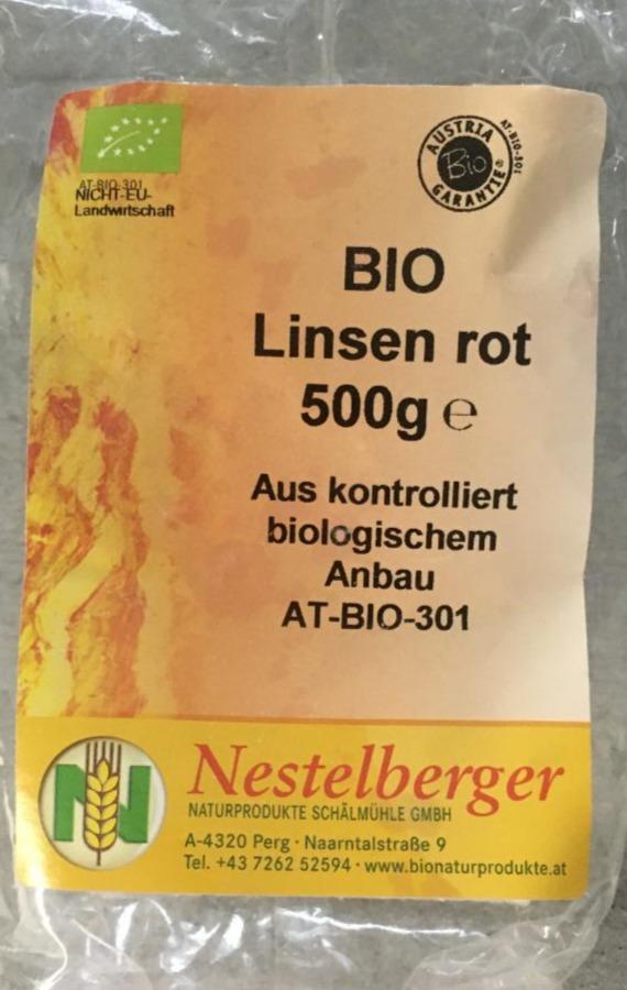 Fotografie - Linsen rot bio (červená čočka) Nestelberger