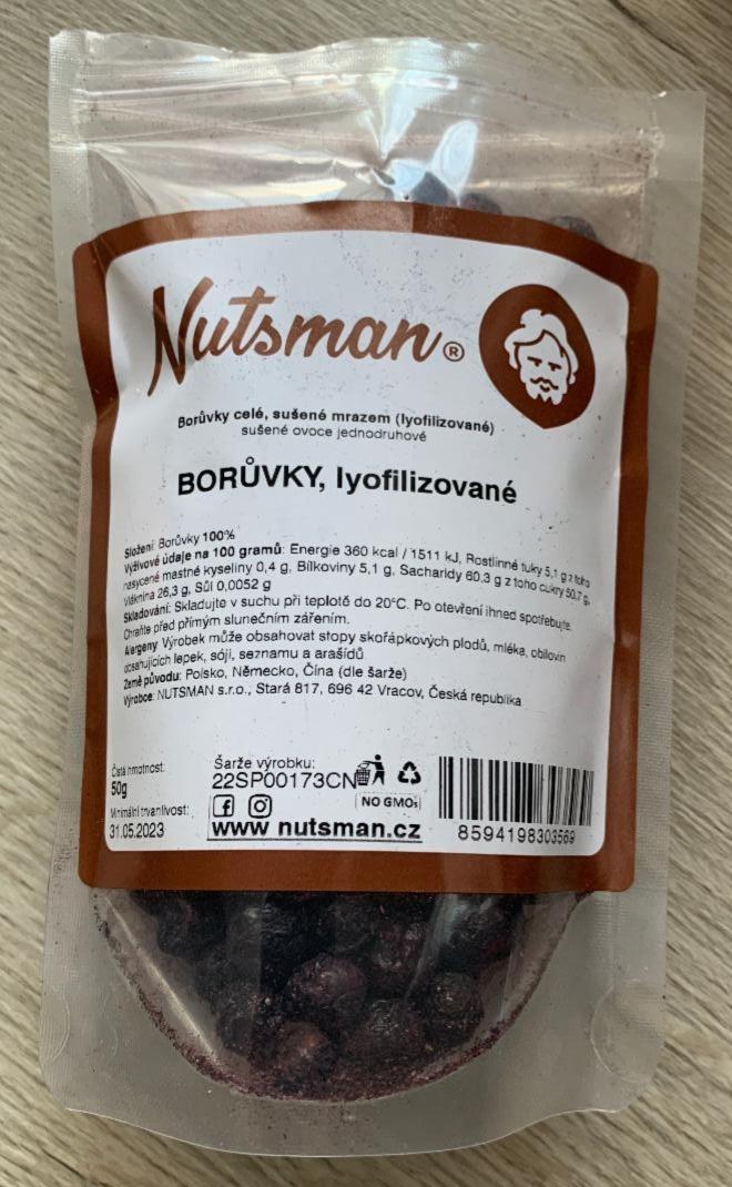 Fotografie - Borůvky lyofilizované Nutsman