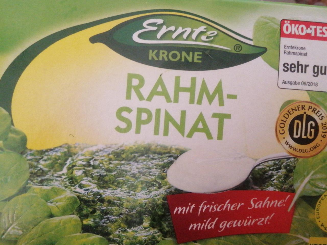 Fotografie - Rahmspinat Ernte Krone Norma