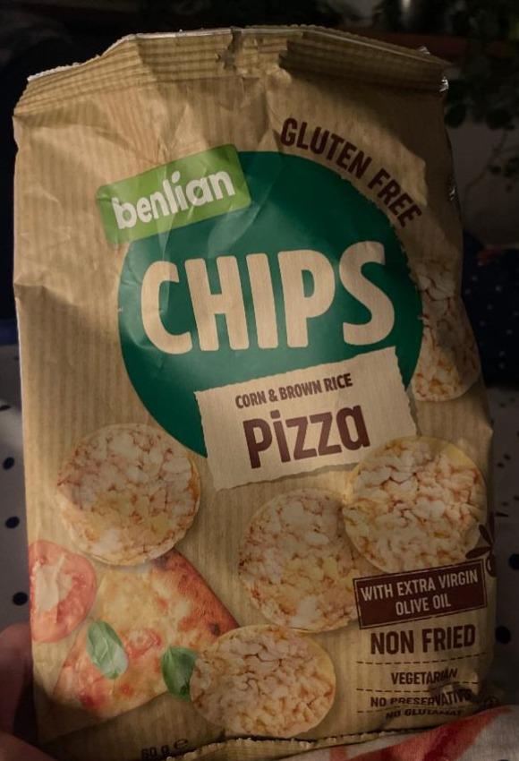 Fotografie - Corn & Brown Rice Chips Pizza Benlian