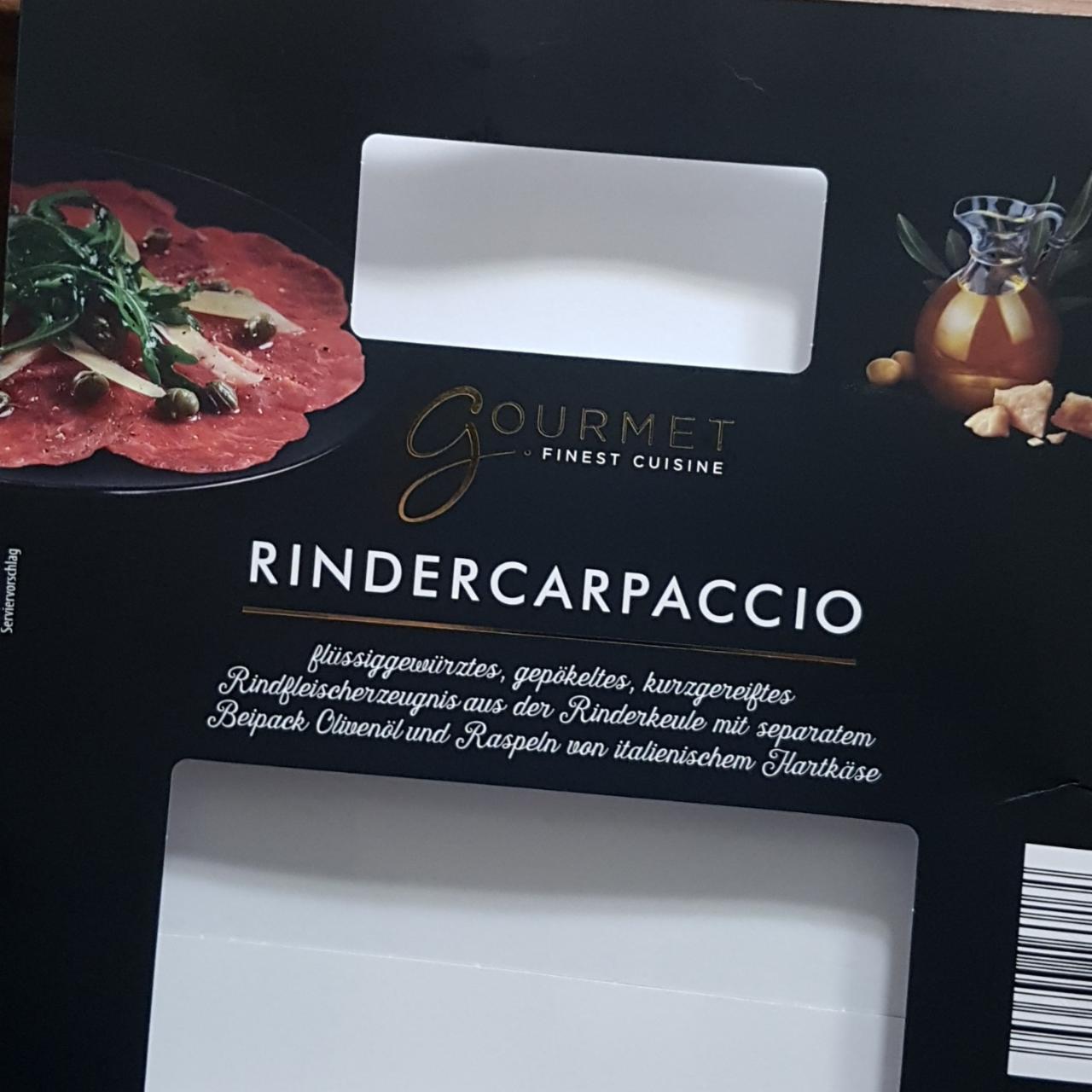 Fotografie - Rindercarpaccio Gourmet Finest Cuisine