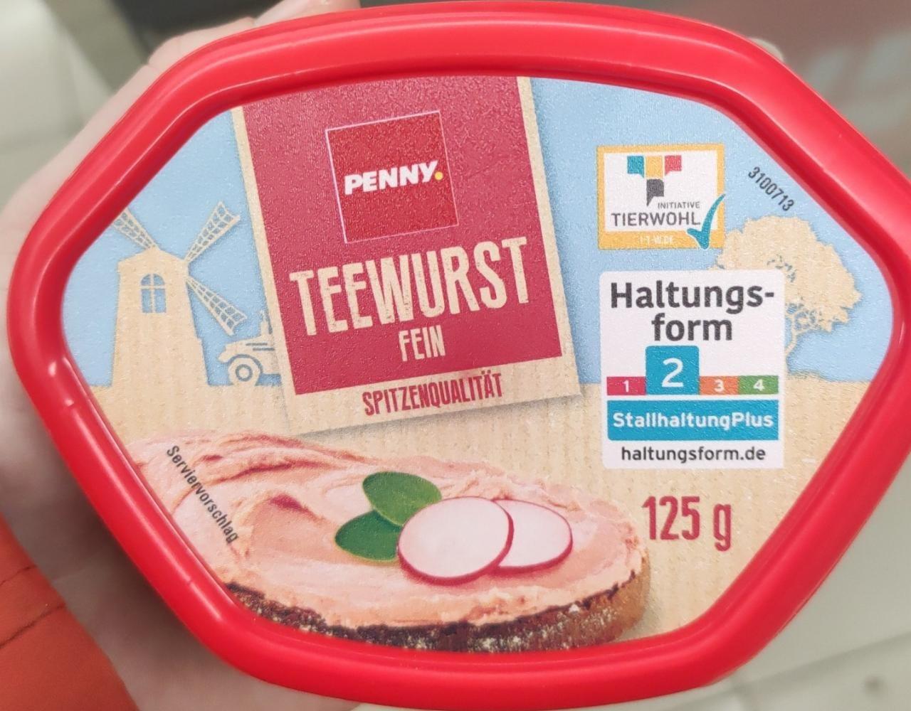 Fotografie - Teewurst fein Spitzenqualität Penny