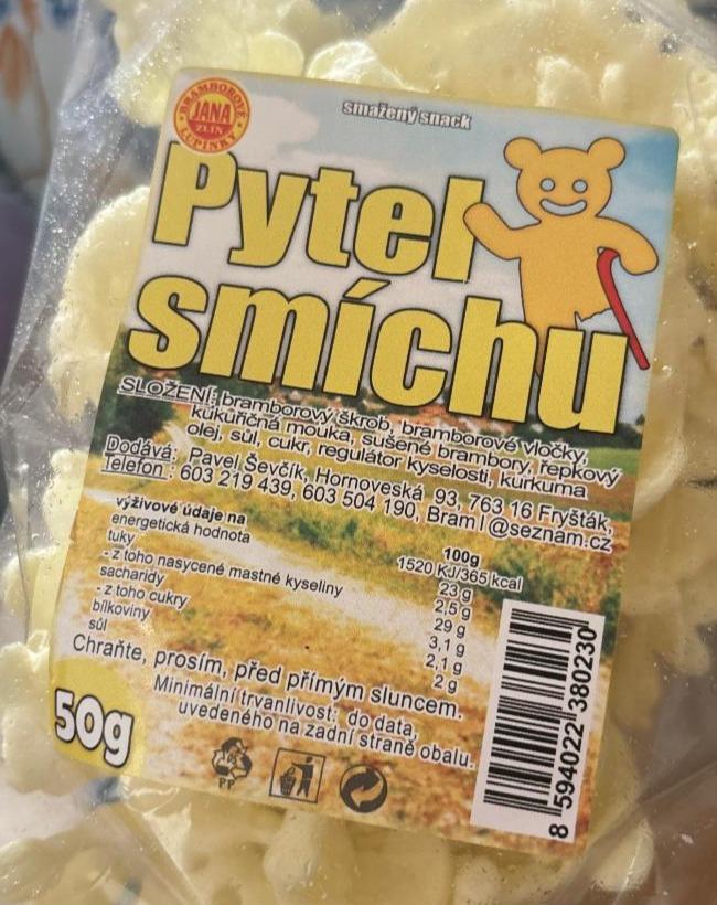 Fotografie - pytel smíchu smažený snack Jana