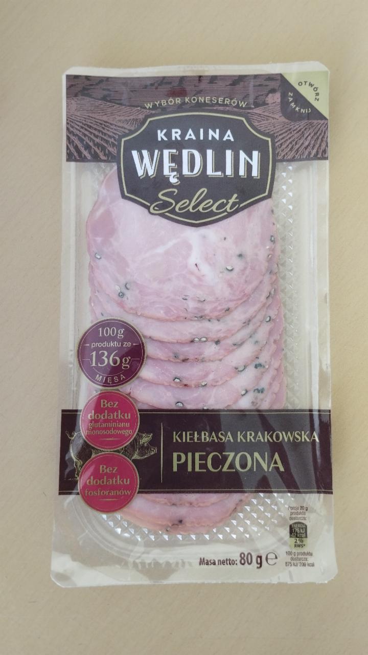 Fotografie - Select Kiełbasa krakowska pieczona Kraina Wędlin