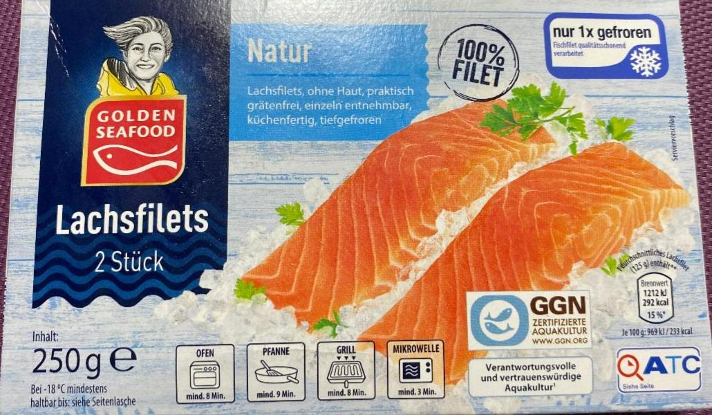 Fotografie - Lachsfilets Natur Golden seafood