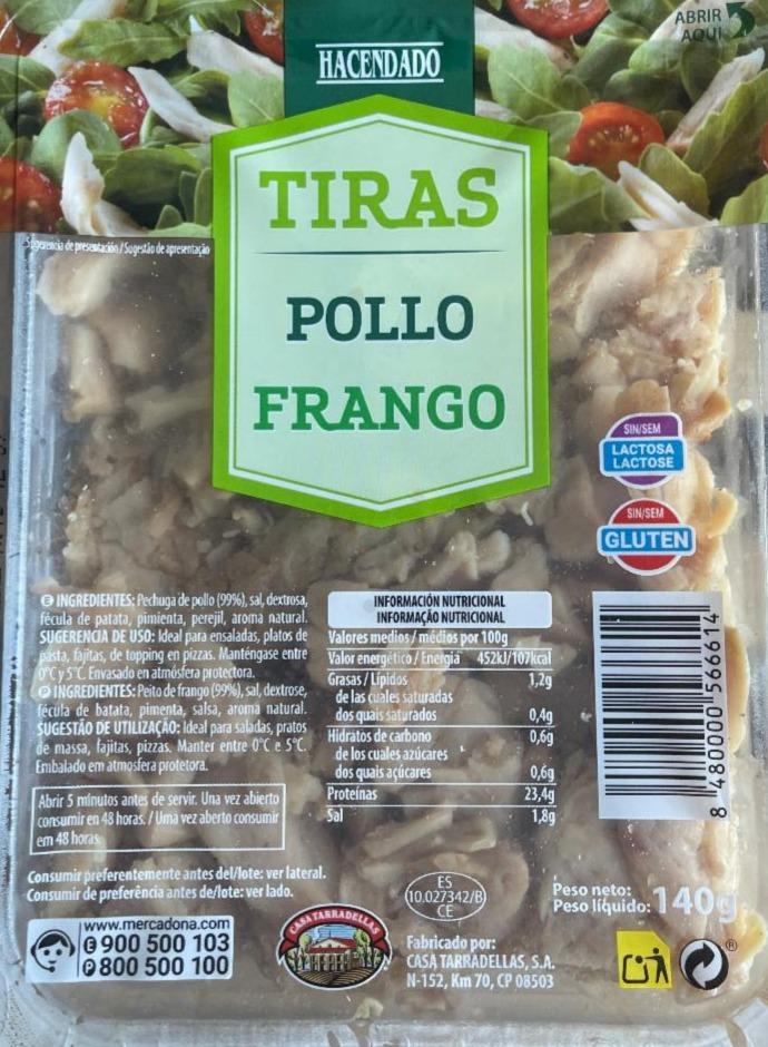 Fotografie - Tiras Pollo Frango Hacendado