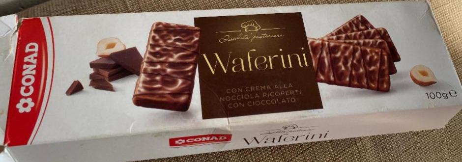 Fotografie - Waferini con Crema alla Nocciola Ricoperti con Cioccolato Conad