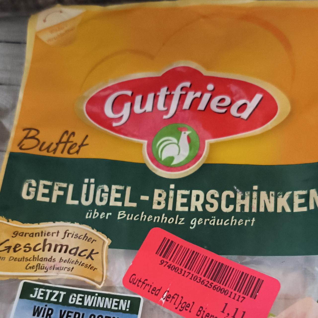 Fotografie - Geflugel Bierschinken Gutfried