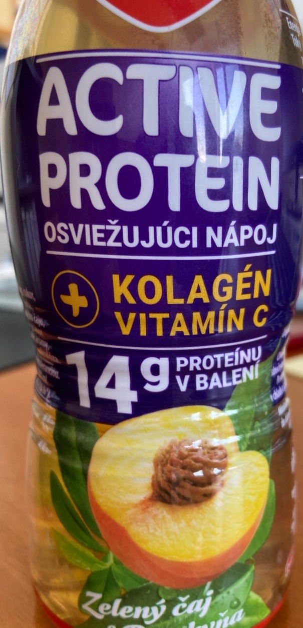 Fotografie - Active protein osviežujúci nápoj zelený čaj Rajo