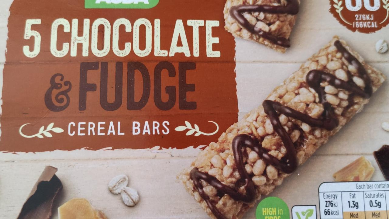 Fotografie - 5 Chocolate & Fudge cereal bars Asda