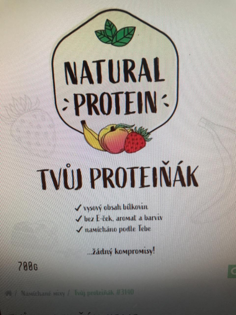 Fotografie - Natural Protein Tvůj proteiňák Malina