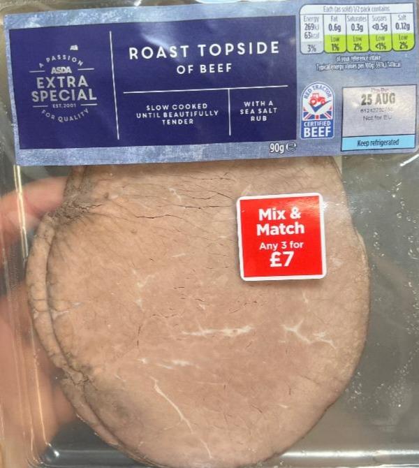 Fotografie - Roast topside of beef Asda