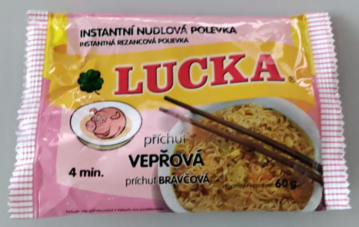 Fotografie - Polévka instantní nudlová vepřová Lucka