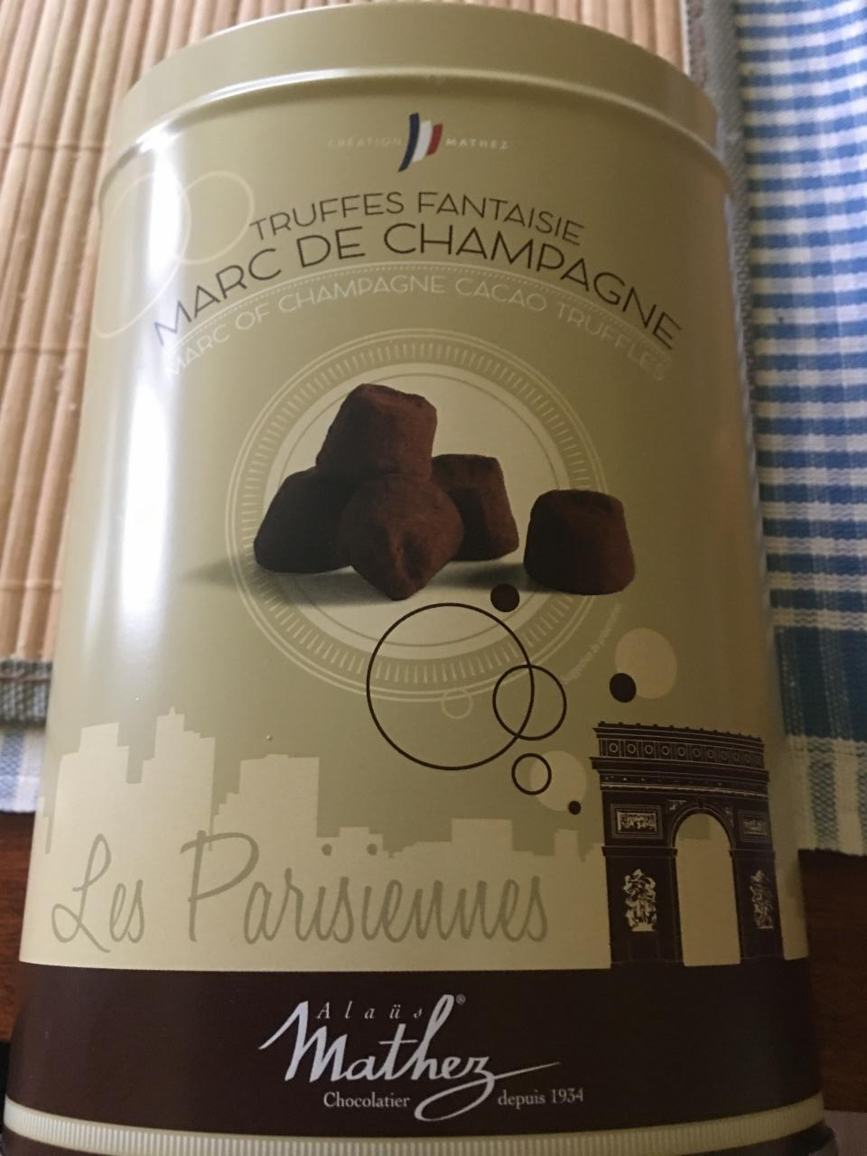 Fotografie - Truffes fantaisie marc de champagne (kakaové lanýže) Mathez