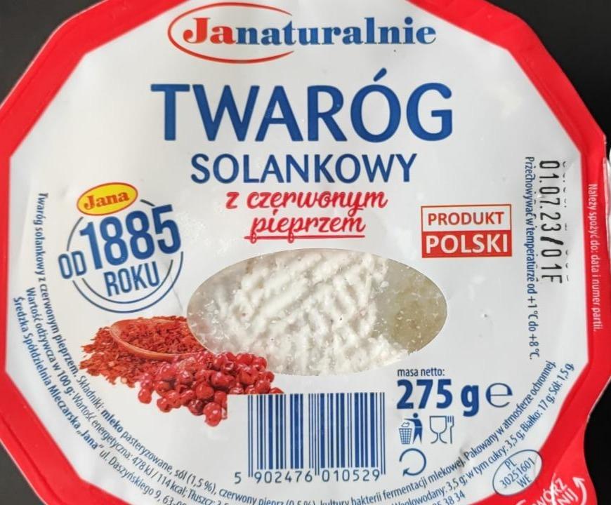 Fotografie - Twaróg solankowy s czerwonym pieprzem Janaturalnie